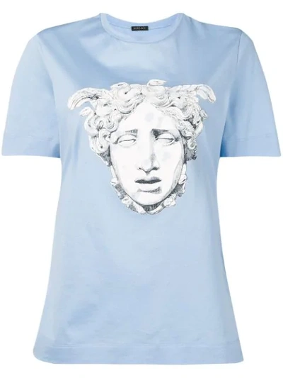 Shop Versace Medusa T-shirt - Blue