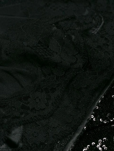 Shop Dolce & Gabbana Sequins Embellished Dress In N0000 Black