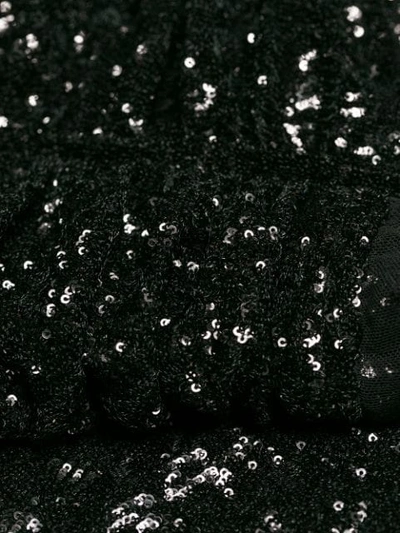 Shop Dolce & Gabbana Sequins Embellished Dress In N0000 Black