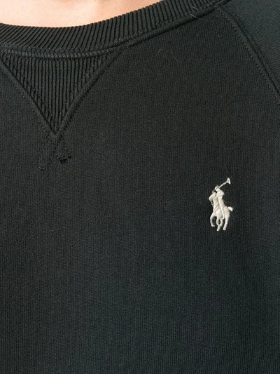 Shop Polo Ralph Lauren Pullover Mit Logo-stickerei In 3 Black