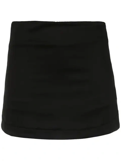 Shop Andrea Bogosian High Waisted Slim Skirt In Black