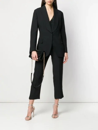 Ermanno Scervino Cropped Trousers - Black In Black
