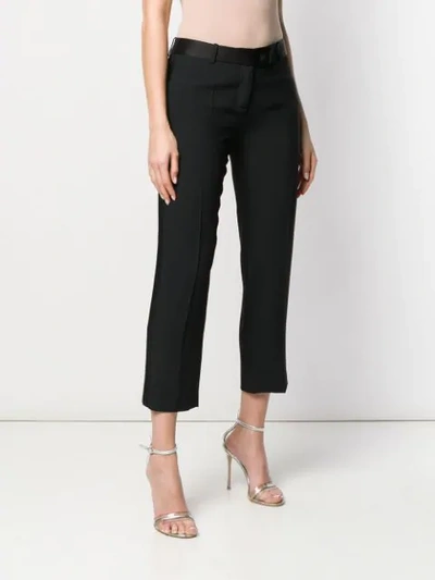 Ermanno Scervino Cropped Trousers - Black In Black