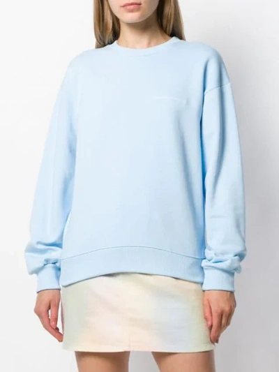 Shop Chiara Ferragni Eye Patch Sweatshirt In Celeste/sky