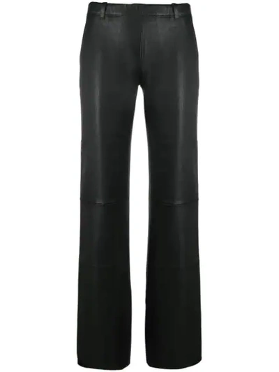 Shop Stouls Oswald Straight Trousers In Black