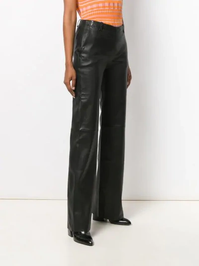 Shop Stouls Oswald Straight Trousers In Black