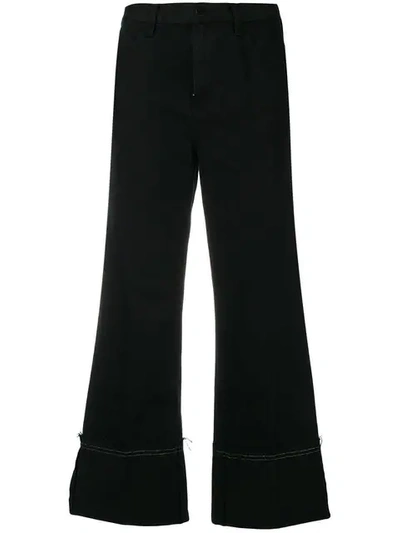 Shop J Brand Cropped Denim Jeans In Black