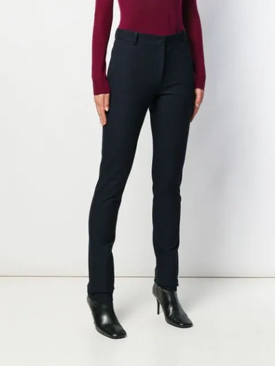 Shop Joseph Zoran Gabardine Stretch Trousers In Blue