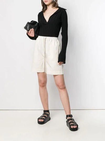 Shop Rick Owens Drkshdw Drawstring Shorts In 21natural