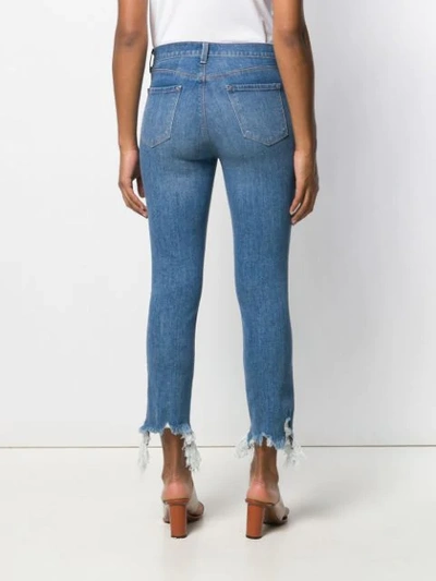 Shop J Brand Ruby Cropped Jeans In Blue