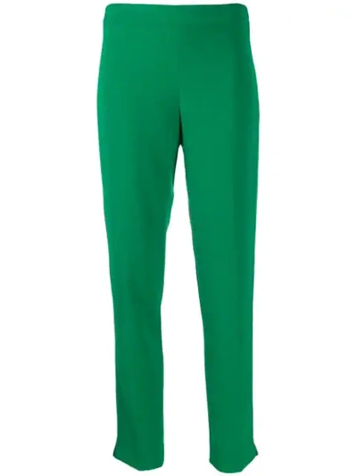 Shop P.a.r.o.s.h Slim Fit Trousers In Green