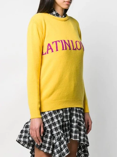 Shop Alberta Ferretti Latin Lover Sweater In Yellow