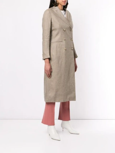 GIULIVA HERITAGE COLLECTION LINEN TRENCH COAT - 棕色