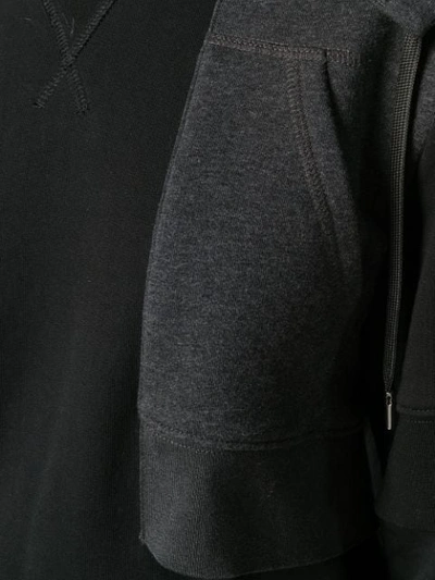 Shop Alexander Mcqueen Contrast Hooded Sweatshirt In Black