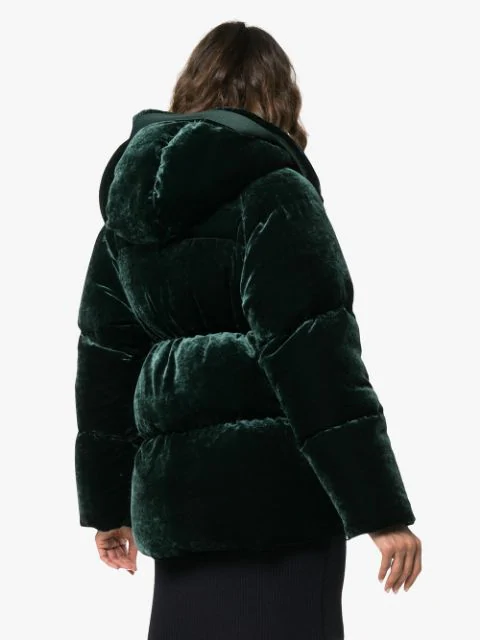 moncler green velvet