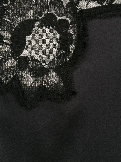 Shop Dolce & Gabbana Lace Trim Camisole In Black