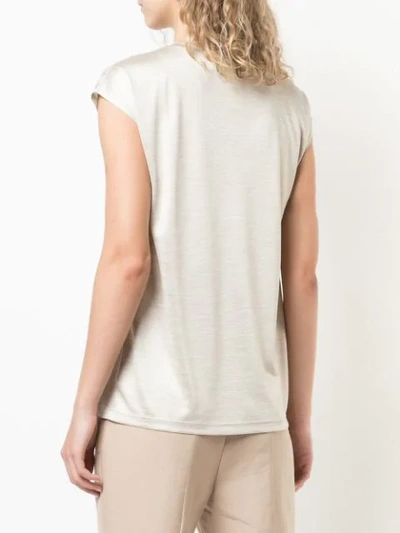 Shop Akris Patterned T In Neutrals