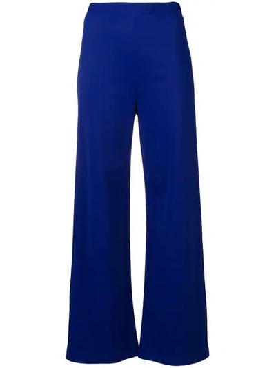 Shop Pierantoniogaspari Elasticated Waistband Trousers In Blue