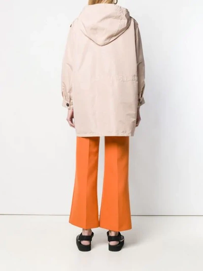 Shop N°21 Button Hooded Jacket In Pink