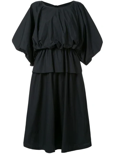 Shop Goen J Voluminous Shape Dress In Black