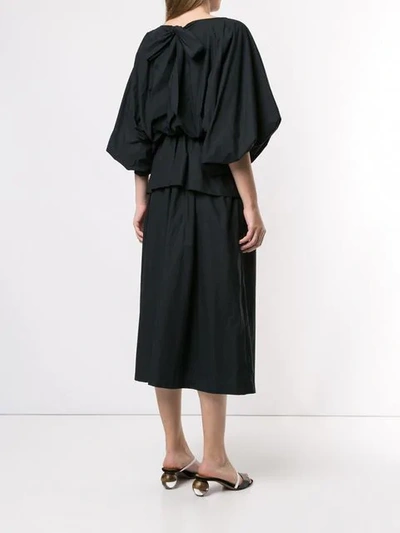 Shop Goen J Voluminous Shape Dress In Black
