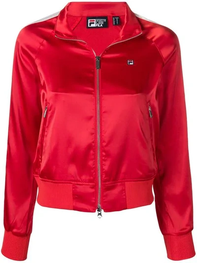 Shop Fila Fitted Sports Jacket - Red