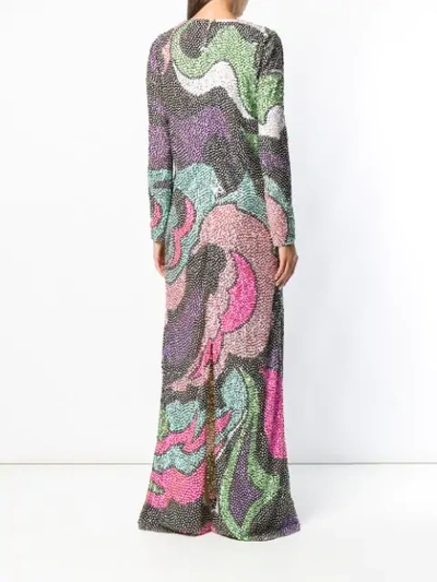 EMILIO PUCCI MULTI-STONE EMBELLISHED GOWN - 多色