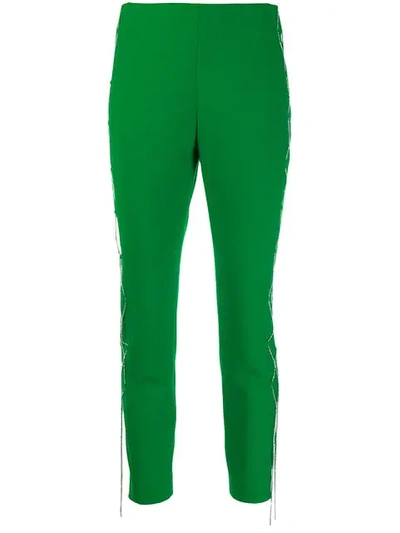 Shop Area Cropped Skinny Trousers In Green