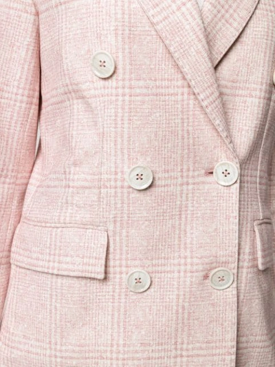 Shop Circolo 1901 Double Breasted Blazer - Pink