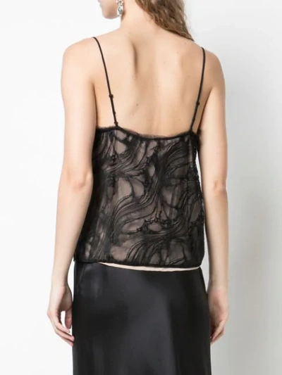 Shop Jason Wu Collection Lace Detail Camisole Top In Black