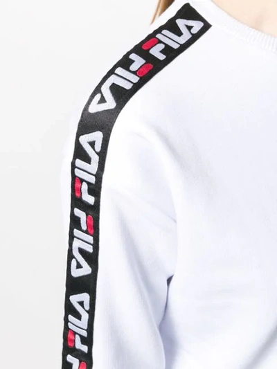 Shop Fila Logo Sweatshirt - White