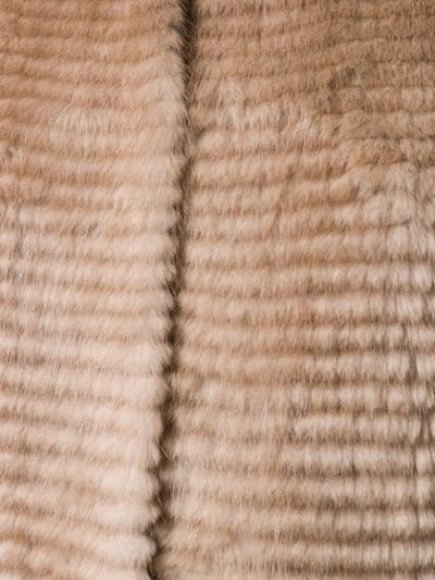 Shop Liska Mink Fur Coat In Pastel
