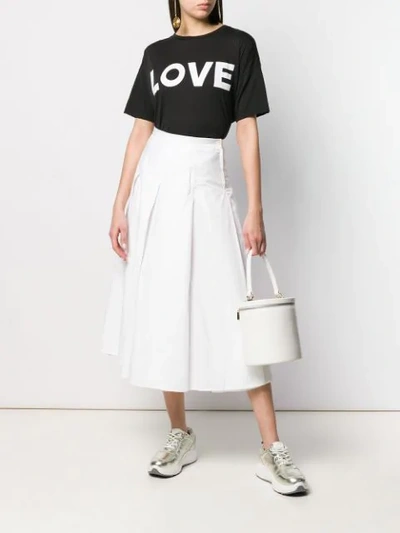 Shop Katharine Hamnett Rose Skirt In White
