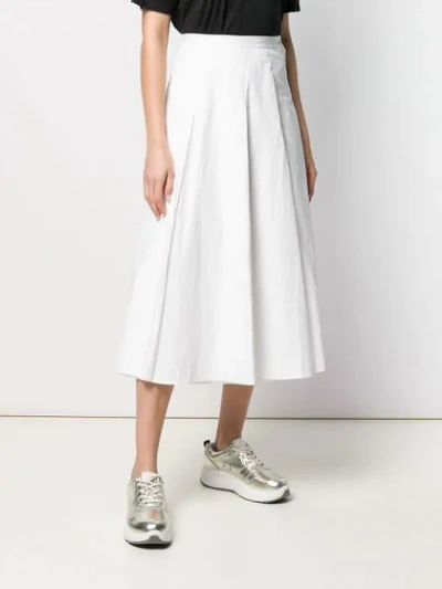 Shop Katharine Hamnett Rose Skirt In White