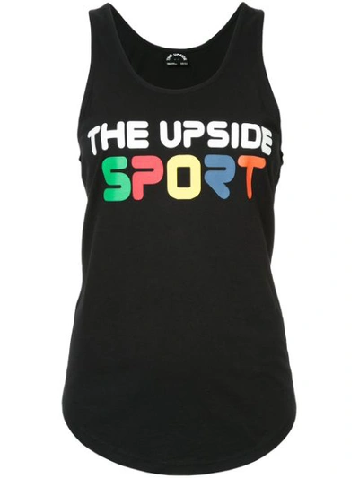 Shop The Upside Logo Scoop Tank - Black