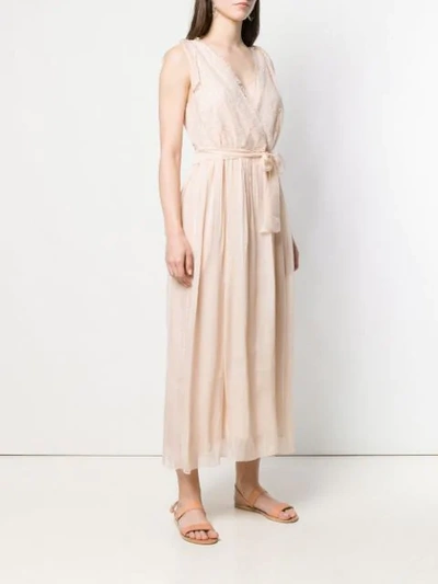 FORTE FORTE CIPRIA WRAP DRESS - 大地色