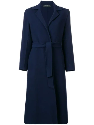 Shop Antonelli Belted Coat - Blue