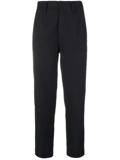 Shop Forte Forte Classic High Waist Trousers In Blue