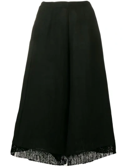 Shop Forte Forte Black Flared Trousers