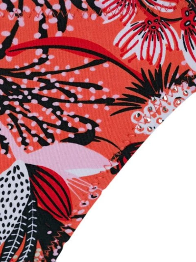 Shop Emmanuela Swimwear Carla Floral Print Bikini In Red