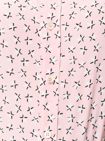 Shop Saint Laurent Stars Print Shirt In Pink