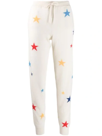 Shop Chinti & Parker Star Print Trousers In White