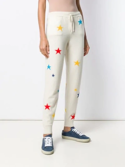 Shop Chinti & Parker Star Print Trousers In White