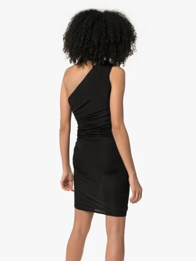 Shop Alexandre Vauthier One Shoulder Mini Dress In Black