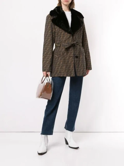 Pre-owned Fendi Long Sleeve Jacket In Brown