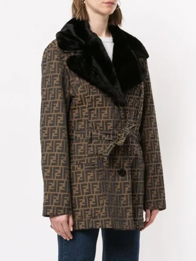 Pre-owned Fendi Long Sleeve Jacket In Brown