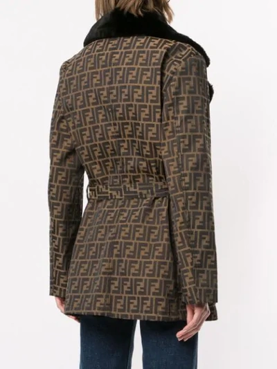 Pre-owned Fendi Long Sleeve Jacket In Brown