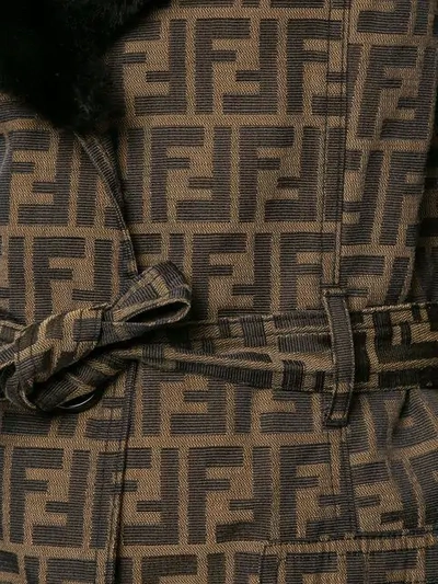 Pre-owned Fendi Long Sleeve Jacket In Brown