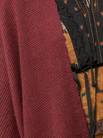 VOZ HAND-WOVEN PONCHO - 红色
