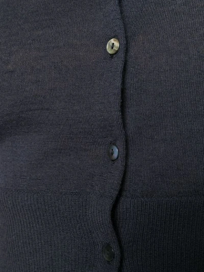 Shop N•peal Superfine Cropped Cardigan In Grey